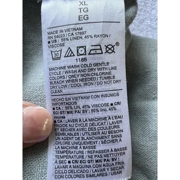 Old Navy Women's Wide Leg Pants - Light Gray - Picture 7 of 8